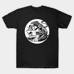 Gator and Croc Hybrid Wrestle the Twins! T-Shirt